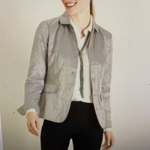 NWT Chico’s textured metallic jacket